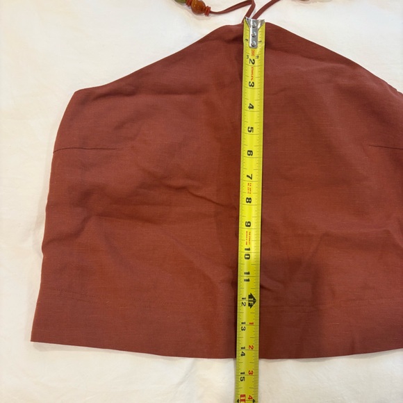 Sezane Linen Halter Crop Top - Picture 5 of 6